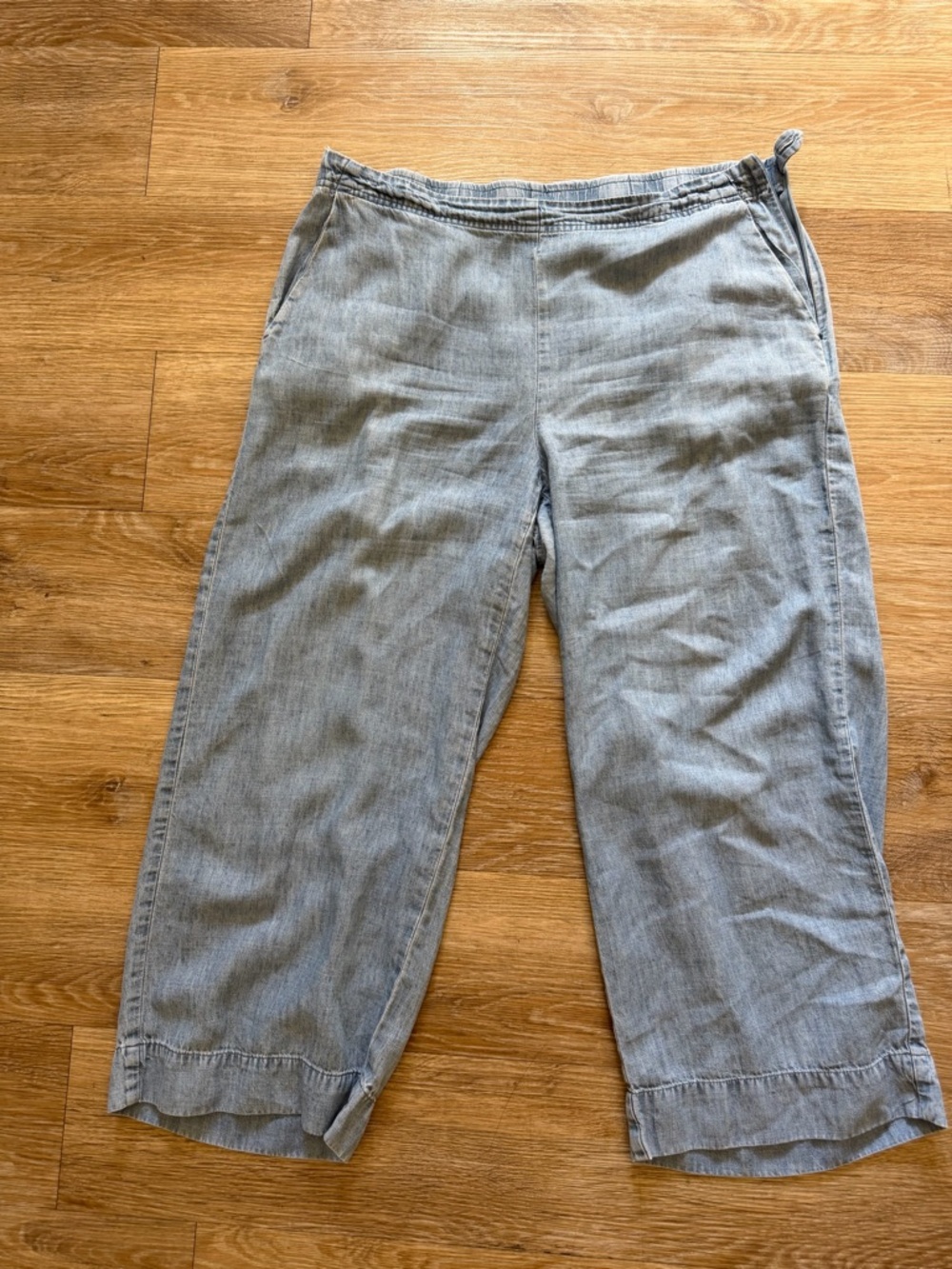 J. Jill Denim Light Blue Elastic Waist Pants